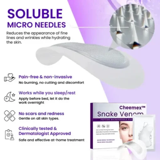 Cheemex™ Snake Venom Peptide Microneedle Eye Patch
