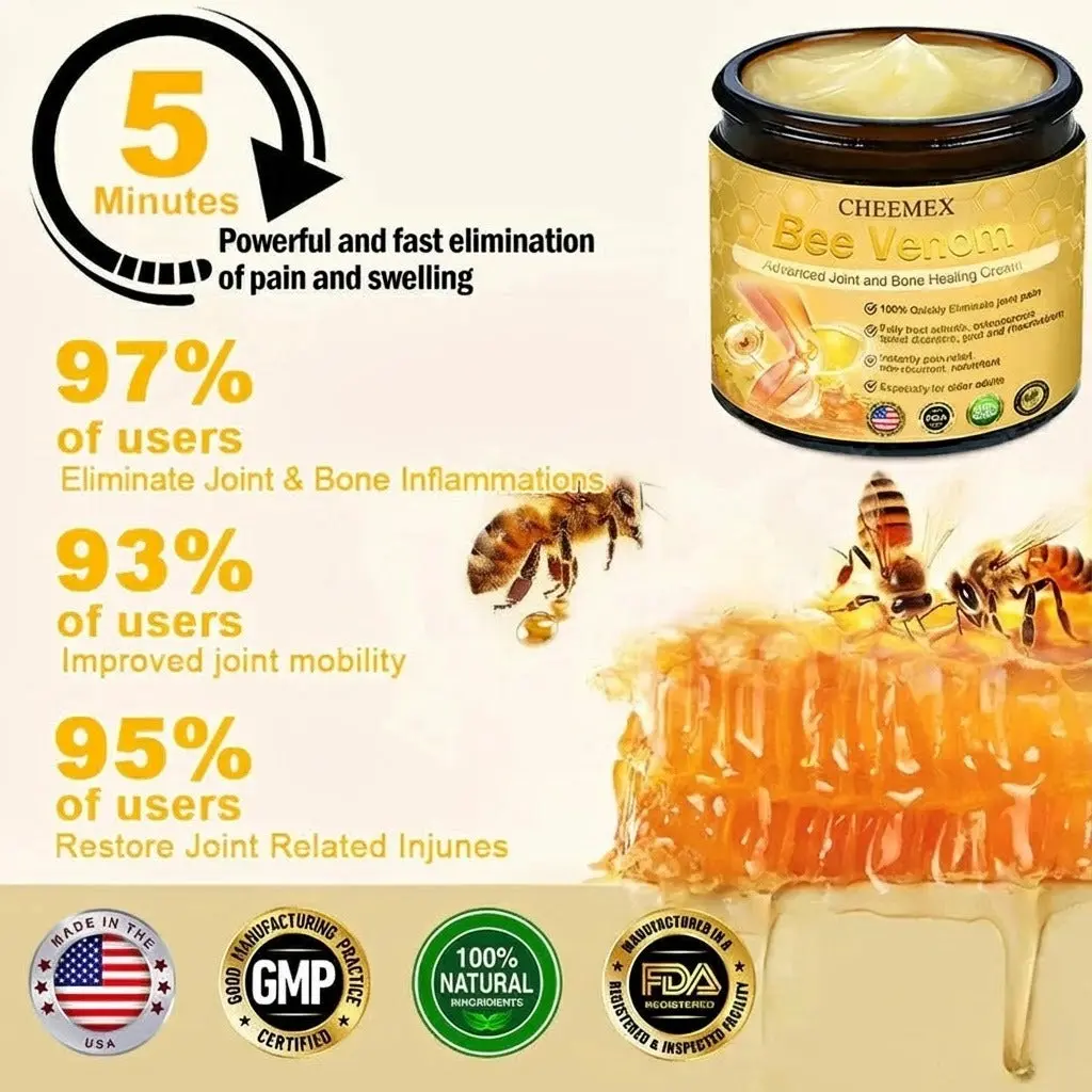 CHEEMEX Bee Venom Advanced Joint and Bone Healing Cream