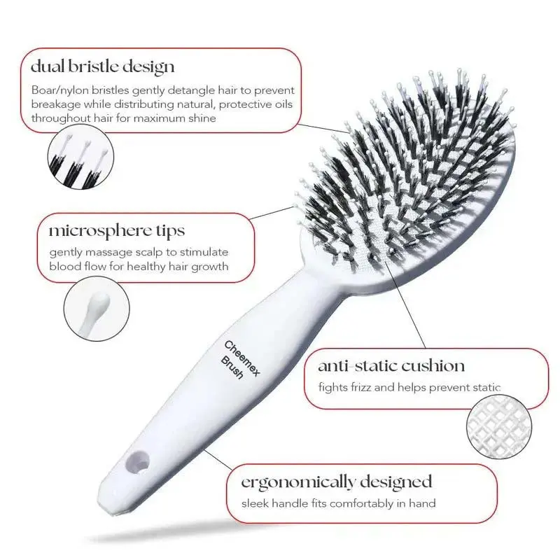 Cheemex® Boar Bristle Brush